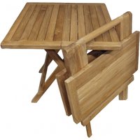 Teak-Griffklappbeistelltisch 50 X cm Höhe von Wurzelliebe