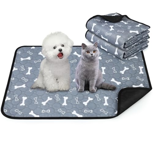 Wusboo 2 Stück Waschbar Haustier-Urinunterlage , 50 x 70 cm Hohe Saugfähigkeit Auslaufsicher Wiederverwendbare Hundeunterlage, Geeignet für Hunde, Katzen, Kaninchen und Meerschweinchen Wusboo 2 Stück Waschbar Haustier-Urinunterlage , 50 x 70 cm Hohe Saugfähigkeit Auslaufsicher Wiederverwendbare Hundeunterlage, Geeignet für Hunde, Katzen, Kaninchen und Meerschweinchen von Wusboo