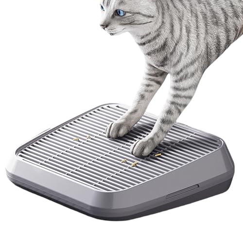 Katzentoiletteschritt, Katzentoilette Matten Katzenrampe, Katzenschritte Für Katzentoilettes, Doppelte Schicht Erhöhte Tablett Mit Filterfunktion, Erhöhte Katzentoilette Rampe Für Kleine Ältere Rassen von Wusideday