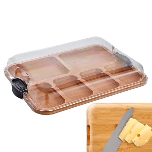 Wurstbretter, Tragbare Wurstbretter Mit Deckel, Käsebrett Mit Deckel, Tragbares 2-in-1Küchengeschirr Aus Holz, Abgedeckte Servierplatten Für Käse Und Lebensmittel Wurstbretter, Tragbare Wurstbretter Mit Deckel, Käsebrett Mit Deckel, Tragbares 2-in-1Küchengeschirr Aus Holz, Abgedeckte Servierplatten Für Käse Und Lebensmittel von Wusideday
