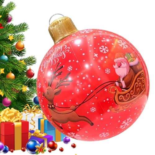 Wusideday Aufblasbare Weihnachtsdekoration - PVC Weihnachts Luftballon | Große wasserdichte Deko 61cm Für Terrasse Garten Zuhause Rasen Weg Park Wusideday Aufblasbare Weihnachtsdekoration - PVC Weihnachts Luftballon | Große wasserdichte Deko 61cm Für Terrasse Garten Zuhause Rasen Weg Park von Wusideday