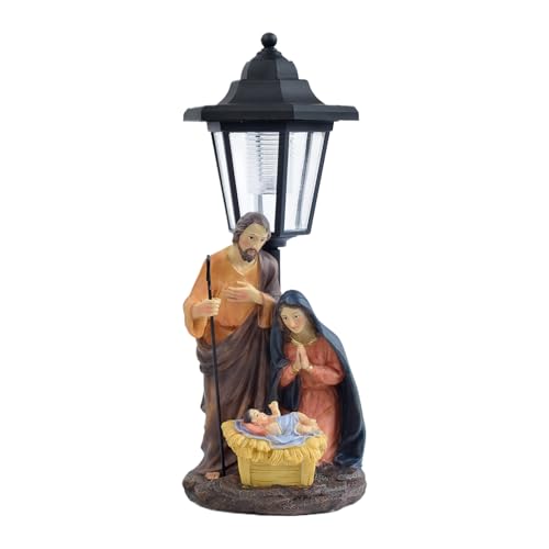 Wusideday Ausleuchten Für Draußen - Solar Laternen Krippenfigur Jesus Für Garten Außenbereich | wasserdichte Weihnachtsbeleuchtung Terrasse Dekoration Geburtstag Geschenk Weihnachtsdeko von Wusideday