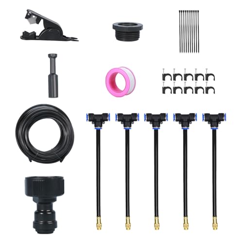 Wusideday Automatisches Bewässerungssystem Für Garten | Bewässerungssystem Für Draußen - 360 Grad Verstellbarer Sprinkler Mit Nebelsprühen Für Garten, Balkon, Baumschule Und Gartenbeete Wusideday Automatisches Bewässerungssystem Für Garten | Bewässerungssystem Für Draußen - 360 Grad Verstellbarer Sprinkler Mit Nebelsprühen Für Garten, Balkon, Baumschule Und Gartenbeete von Wusideday