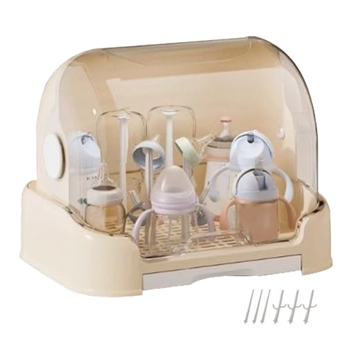 Wusideday Baby-Flaschen-Organizer, große Aufbewahrungsbox mit Abtropfgestell für Babyflasche, staubdichter Behälter für Schnuller, Besteck, Alltag, Kinderzimmer, Reisen, Arbeitsplatte, Schrank Wusideday Baby-Flaschen-Organizer, große Aufbewahrungsbox mit Abtropfgestell für Babyflasche, staubdichter Behälter für Schnuller, Besteck, Alltag, Kinderzimmer, Reisen, Arbeitsplatte, Schrank von Wusideday