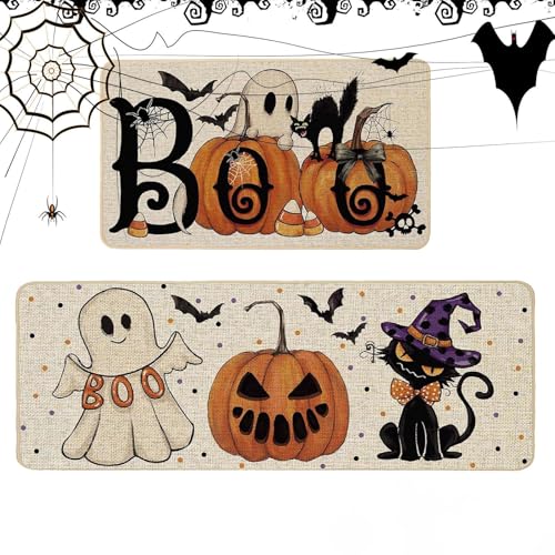 Wusideday Badezimmer-Duschmatte, Halloween-Kürbis-Teppich | Halloween-Küchen-Horror-Teppich,rutschfeste Duschmatte, weiche Badematte für Küche, Terrasse, und Eingang Wusideday Badezimmer-Duschmatte, Halloween-Kürbis-Teppich | Halloween-Küchen-Horror-Teppich,rutschfeste Duschmatte, weiche Badematte für Küche, Terrasse, und Eingang von Wusideday
