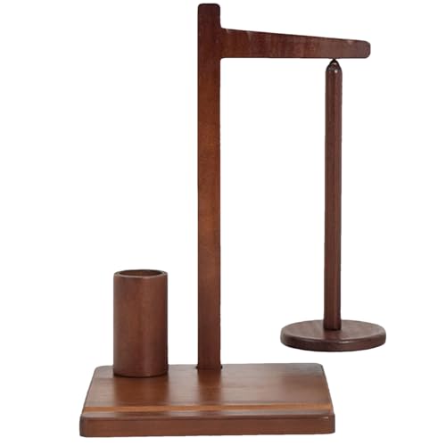 Wusideday Häkelgarn Halter | Holz Garnspulen Halter Mit Wickelhilfe,Mit Magnetbasis und Handyhalter für Erwachsene Frauen Anfänger Profis Senioren Handarbeit von Wusideday