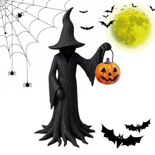 Wusideday Halloween Hexen Statue - Verzaubernde Fass-Hexe Mit Kürbis Statue | Festliches Sammlerstück Retro Deko Schreibtischschmuck für Wohnzimmer Küchentisch Schlafzimmer Karneval Spukhäuser Wusideday Halloween Hexen Statue - Verzaubernde Fass-Hexe Mit Kürbis Statue | Festliches Sammlerstück Retro Deko Schreibtischschmuck für Wohnzimmer Küchentisch Schlafzimmer Karneval Spukhäuser von Wusideday