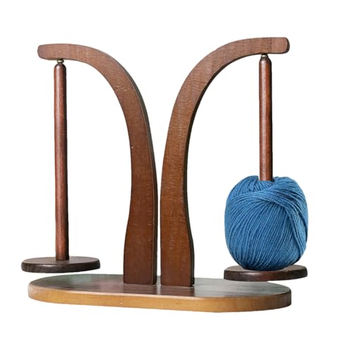 Wusideday Magnetischer Garnknäuelhalter, Garnknäuelhalter zum Stricken,Rotierender magnetischer Garnständer aus Holz | 320 g tragender Garnspinner für Heimwerkerarbeiten, platzsparender Garnhalter zum von Wusideday