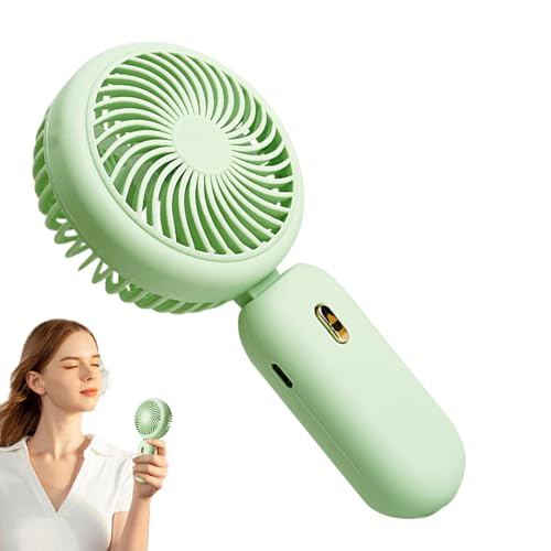 Wusideday Tragbarer Handfächer,Starker Wind Faltbarer Wiederaufladbarer Handventilator Tragbar | 3 Geschwindigkeiten Kühlzubehör Für Outdoor Events Hochzeiten Sport von Wusideday
