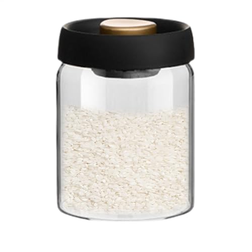 Wusideday Vorratsglas Transparent Versiegelte Vakuumdosen Glas Vorratsdosen mit Deckel Transparente S-Pice Gläser Transparente Mehrzweck Gläser für Kaffee Tee von Wusideday