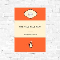 Die Tell-Tale Tart Edgar Allan Poe. Pinguin Buchhülle Titel Pun. Küche Wandkunst Poster. Das Märchenhafte Herz Buchliebhaber Lehrer Geschenk von WutheringWrites