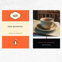 Don Quixotea Miguel De Cervantes Pinguin Buchhülle Essen Pun Quijote Bibliothekar Geschenk von WutheringWrites