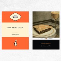 Live & Let Pie. Ian Fleming James Bond Food Lover Geschenk. Die Lustiges Poster. Buchliebhaber von WutheringWrites