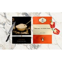The Salt in Our Stars Book Titel Pun Schneidebrett. John Green The Fault Mock Pinguin Buchhülle Food von WutheringWrites