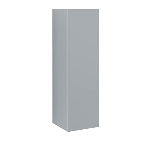 Wuun® Hochschrank 100cm Hängeschrank Badezimmerschrank Wohnwand (Perl-Matt-Grau) von Wuun