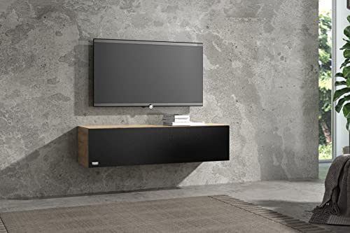 Wuun® TV Lowboard I 100cm-280cmI TV Board hängend Hängeschrank Wohnwand/Somero/Eiche von Wuun