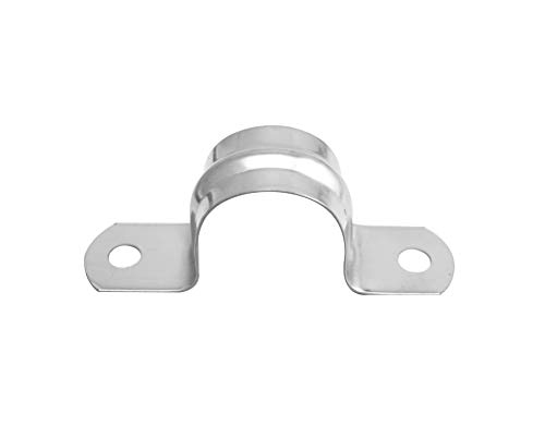 Wuuycoky Φ25 201 Edelstahl Zwei Löcher Rohrband Clip für 25 mm Durchmesser Rohr 30 Stück von Wuuycoky