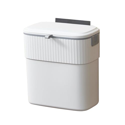 Wuvfojca Küchen Mülleimer | Abfallkorb Und Behälter Aufhängbar Mit Deckel | Wandmontierbarer Komposteimer - Für Zuhause Schlafzimmer Arbeitsplatte Schrank Auto Bad Wuvfojca Küchen Mülleimer | Abfallkorb Und Behälter Aufhängbar Mit Deckel | Wandmontierbarer Komposteimer - Für Zuhause Schlafzimmer Arbeitsplatte Schrank Auto Bad von Wuvfojca