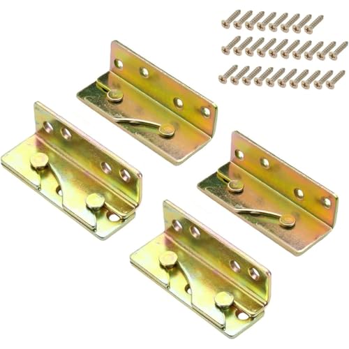 Wuyangcun 4 Set Bettverbinder Bettbeschlag aus Zinklegierung Bettbeschläge Schwerlast Metallverbinder Einhängebeschlag Bettwinkel Eckverbinder Wuyangcun 4 Set Bettverbinder Bettbeschlag aus Zinklegierung Bettbeschläge Schwerlast Metallverbinder Einhängebeschlag Bettwinkel Eckverbinder von Wuyangcun