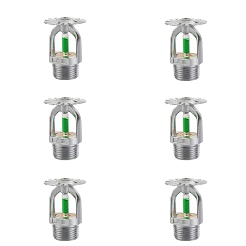 Wuyangcun 6 Stück Feuer Sprinklerkopf automatisches Sprinklersystem Wasserspray Pendent Typ 93°C /199°F Schnelle Reaktion von Wuyangcun