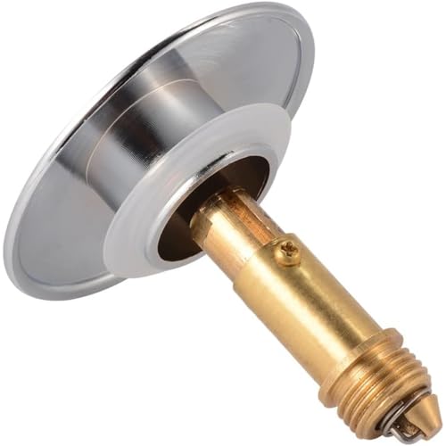 Wuyangcun 66 mm Chrom Easy Pop Up Waschbecken Ablaufgarnitur Waschbecken Druckknopf Click Clack Plug von Wuyangcun