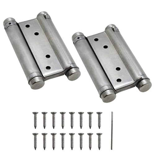 Wuyangcun Doppelhub-Federscharniere, Edelstahl, automatisches Schließen, einfache Installation, universell für Schwingtüren, Limousinentor, 14,5 cm Wuyangcun Doppelhub-Federscharniere, Edelstahl, automatisches Schließen, einfache Installation, universell für Schwingtüren, Limousinentor, 14,5 cm von Wuyangcun