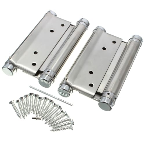 Wuyangcun Doppelhub-Federscharniere, Edelstahl, automatisches Schließen, einfache Installation, universell für Schwingtüren, Limousinentor, 17 cm Wuyangcun Doppelhub-Federscharniere, Edelstahl, automatisches Schließen, einfache Installation, universell für Schwingtüren, Limousinentor, 17 cm von Wuyangcun