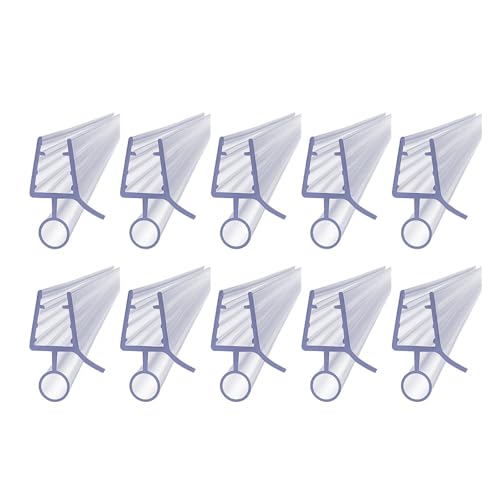 Wuyangcun Duschdichtung 10x50cm Duschtür Dichtung für Glastür Ersatzdichtung Dichtungen Duschkabine Transparent (Glasstärke: 12mm) von Wuyangcun