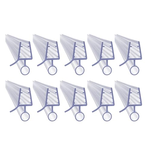 Wuyangcun Duschdichtung 10x50cm Duschtür Dichtung für Glastür Ersatzdichtung Dichtungen Duschkabine Transparent (Glasstärke: 8mm) von Wuyangcun