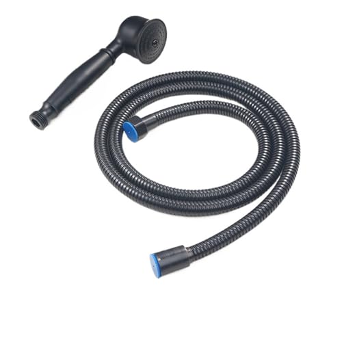 Wuyangcun Duschkopf mit Schlauch Retro Dusch Set Handbrause Duschhalter Regendusche Duschbrause für Duschkabine Brausekopf (Schwarz) von Wuyangcun