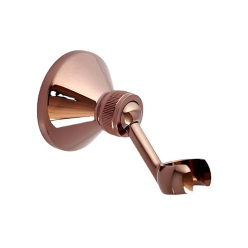 Wuyangcun Duschkopfhalterung Verstellbare Duschbrause Halterung Brausehalter Wandhalterung Messing Duschkopfhalterung für Duschkabine (Rosa Gold) von Wuyangcun