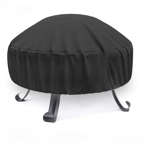 Wuyangcun Feuerschalenabdeckung, rund, 148 x 60 cm, Polyester mit PVC-Beschichtung, faltbar, wasserdicht, sonnenbeständig, Grillabdeckung Wuyangcun Feuerschalenabdeckung, rund, 148 x 60 cm, Polyester mit PVC-Beschichtung, faltbar, wasserdicht, sonnenbeständig, Grillabdeckung von Wuyangcun