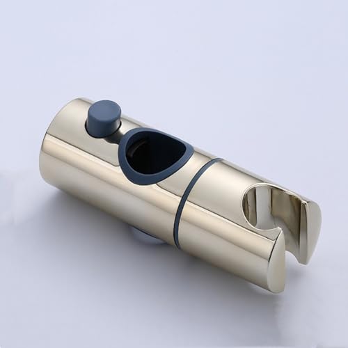 Wuyangcun Handbrause Halterung 25mm verstellbar Duschkopf Halterung für Gleistange Ohne Bohren Brausehalter Halter für Brausekopf Gold von Wuyangcun