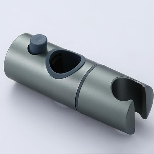 Wuyangcun Handbrause Halterung 25mm verstellbar Duschkopfhalter für Gleitstange Duschhalterung Ohne Bohren ABS Kunststoff Grau von Wuyangcun
