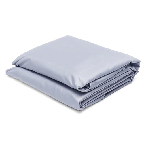 Wuyangcun Sonnensegel für den Außenbereich, rechteckig, quadratisch, wasserdicht, Oxford-Stoff, Sonnenschutz für Terrasse, Deck, Garten, Silber (3 x 5 m) von Wuyangcun