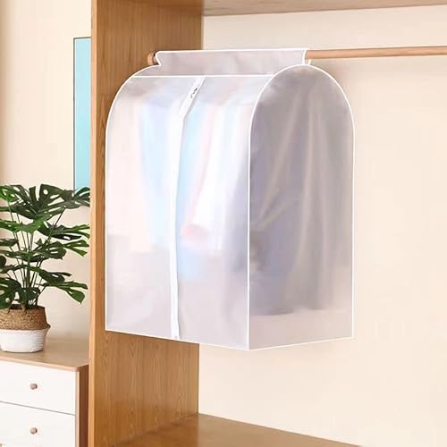 Staubschutzhülle mit 3D-Reißverschluss, wasserdicht, Kleideraufbewahrung, Kleiderschrank, Kleiderbügel, Staubbeutel, Hängeorganizer von Wuyue Hua