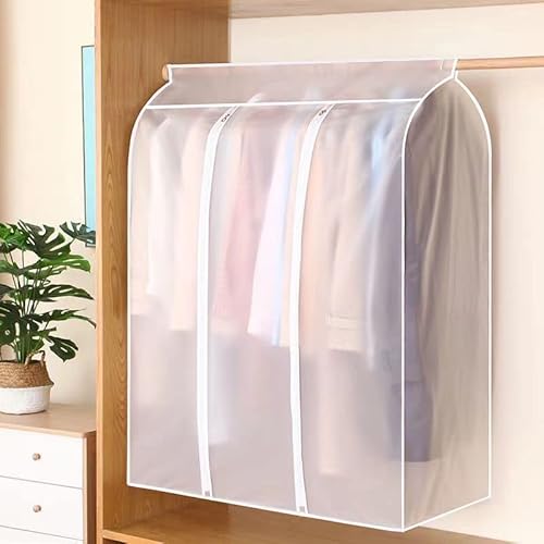 Staubschutzhülle mit 3D-Reißverschluss, wasserdicht, Kleideraufbewahrung, Kleiderschrank, Kleiderbügel, Staubbeutel, Hängeorganizer von Wuyue Hua