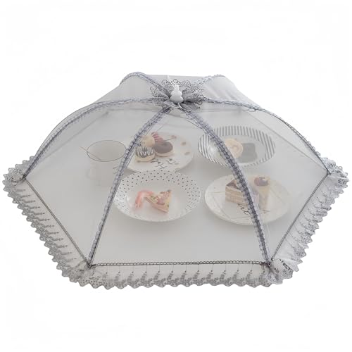 Wuyue HuaPop-Up Mesh Bildschirm Lebensmittel Abdeckung Zelt Regenschirm, wiederverwendbar und zusammenklappbar Outdoor Picknick Essen Abdeckhaube Netz Lebensmittel Abdeckhaube halten Fliegen von Wuyue Hua