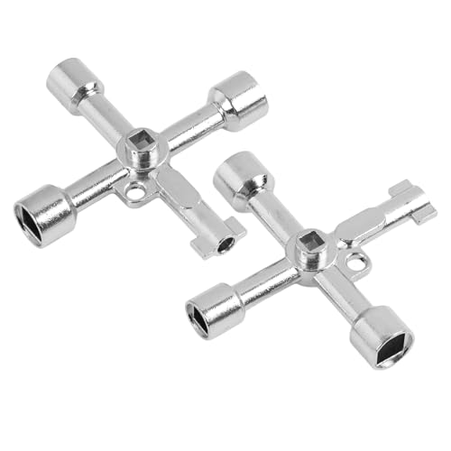 2 Stück 4 Wege Multifunktionsschlüssel, Vierkantschlüssel, Schaltschrankschlüssel Universal, 4 Kant Schlüssel, Universal Dreikantschlüssel, vielseitig einsetzbar für Wasser, Gas und Stromzähler Usw 2 Stück 4 Wege Multifunktionsschlüssel, Vierkantschlüssel, Schaltschrankschlüssel Universal, 4 Kant Schlüssel, Universal Dreikantschlüssel, vielseitig einsetzbar für Wasser, Gas und Stromzähler Usw von Wvxilyr