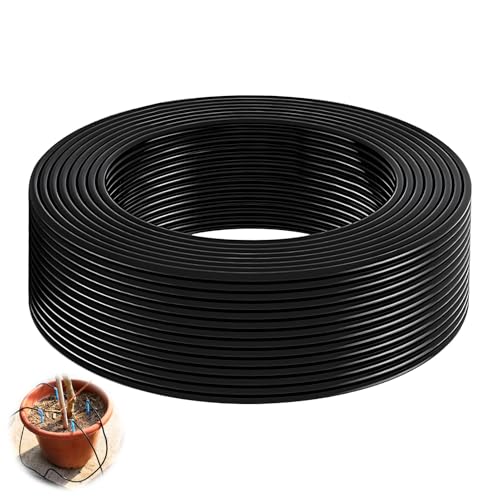 20 Meter Mikro-Bewässerungsschlauch für Gartenbewässerungssysteme, Bewässerung Verbinder,Tropfbewässerungsarmaturen, Tropfrohr Widerhakenverbinder für Gartenbewässerungssystem (4/7mm) von Wvxilyr