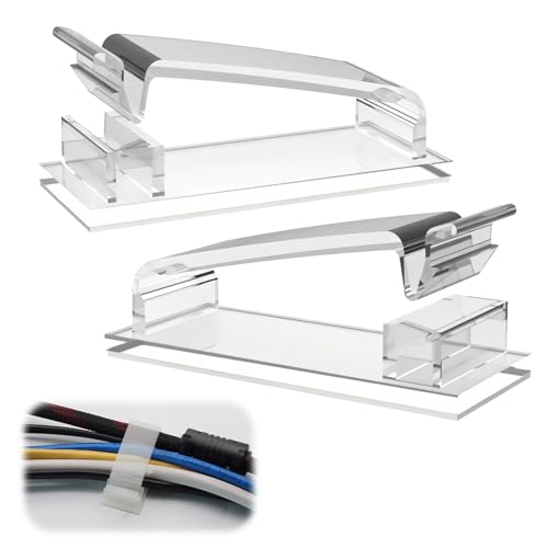 30 Stück Große Kabelhalter Selbstklebend, Transparente Kabel Organizer für Schreibtisch und Büro, selbstklebende Kabel-Clips, Kabelhalter, Vielseitig Einsetzbar für Kabelmanagement von Wvxilyr