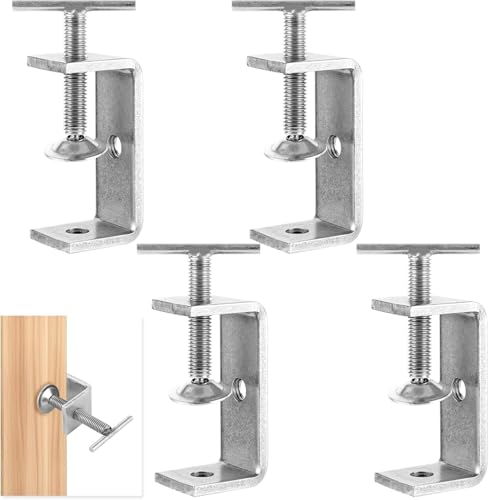 4 Stück 304 Edelstahl C Zwingen, Klemmschraube, Schraubklemme, C Klemme, Schraubklemmen, Hochleistungs C Klemmen für Holzbearbeitung, Schweißen und Metallverarbeitung - Universelle Klemmlösung von Wvxilyr