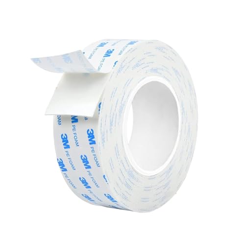 Doppelseitiges Klebeband für Innen- und Außenbereich, Klebeband Doppelseitig Extra Stark, Doppelklebeband, Wasserdicht, für Schwere Gegenstände, Befestigung in Haushalt (19 mm x 3 Meter) von Wvxilyr