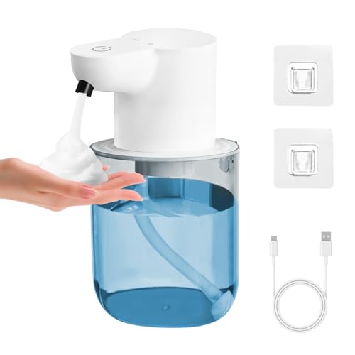 Elektrischer Seifenspender, Automatic Soap Dispenser, USB C Electric Soap Dispenser with Sensor, 400ML Wall Mounting, Non-Contact IPX5 Seifenspender Automatisch for Bathroom, Kitchen, Office Elektrischer Seifenspender, Automatic Soap Dispenser, USB C Electric Soap Dispenser with Sensor, 400ML Wall Mounting, Non-Contact IPX5 Seifenspender Automatisch for Bathroom, Kitchen, Office von WwuHua
