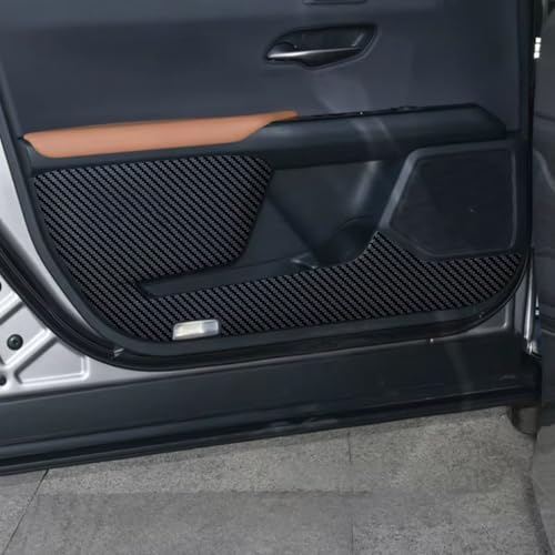 WwwBaoF8 Autotür Anti-Kick-Pad für Lexus UX UX250h UX200 UX260H UX300H 2019-2024,Autotür-Anti-Kick-Folie,Kratzfeste Aufkleber Optik Zubehör.,A-Black von WwwBaoF8
