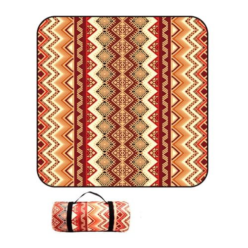 WxiaoD Picknickdecke, groß, wasserdicht, sanddicht, Strand-Picknick-Matte, maschinenwaschbar, faltbar, Campingteppich mit Tragegurt, für Park, Outdoor, Wandern, Reisen (G, 200 x 200 cm) von WxiaoD