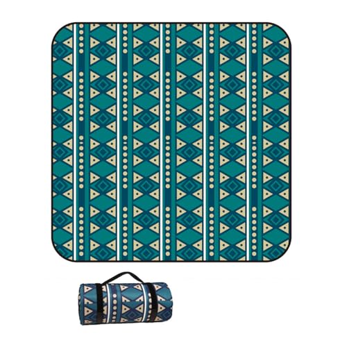 WxiaoD Picknickdecke, groß, wasserdicht, sanddicht, Strand-Picknick-Matte, maschinenwaschbar, faltbar, Campingteppich mit Tragegurt, für Park, Outdoor, Wandern, Reisen (O, 200 x 150 cm) von WxiaoD