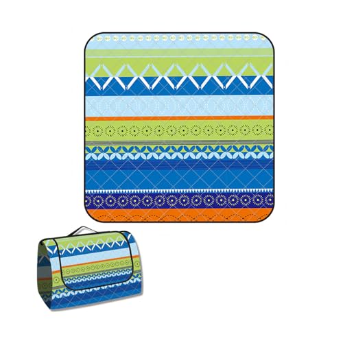 WxiaoD Picknickdecke, wasserdicht, groß, faltbar, Picknick-Matte, Outdoor, Stranddecke, waschbar, faltbar, mit Griff, für Wandern, Reisen, Camping, Parks (H, 200 x 150 cm) von WxiaoD