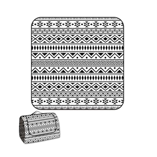 WxiaoD Picknickdecke, wasserdicht, groß, faltbar, Picknickmatte, Outdoor, Stranddecke, waschbar, faltbar, mit Griff, für Wandern, Reisen, Camping, Parks (G, 200 x 150 cm) von WxiaoD