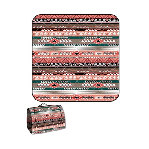 WxiaoD Picknickdecke, wasserdicht, groß, faltbar, Picknickmatte, Outdoor, Stranddecke, waschbar, faltbar, mit Griff, für Wandern, Reisen, Camping, Parks (J, 200 x 200 cm) von WxiaoD